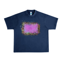 Navy Old Leopard Purple Glitter Frame Urban Heavy Tee - Bettercallsaul
