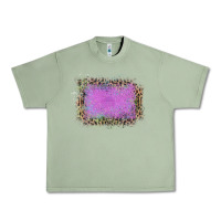 Oil Green Old Leopard Purple Glitter Frame Urban Heavy Tee - Bettercallsaul