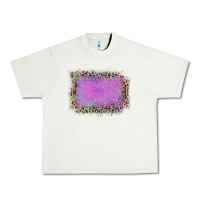 Old Leopard Purple Glitter Frame Urban Heavy Tee | Teevron