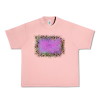 Salmon Old Leopard Purple Glitter Frame Urban Heavy Tee - Bettercallsaul