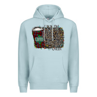 Blue Mist I Run on Coffee and Christmas Cheer Premium Hoodie - Bettercallsaul