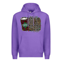 Purple I Run on Coffee and Christmas Cheer Premium Hoodie - Bettercallsaul