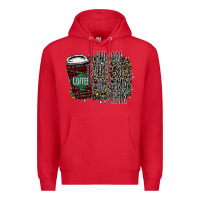 Red I Run on Coffee and Christmas Cheer Premium Hoodie - Bettercallsaul