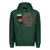Sports Green I Run on Coffee and Christmas Cheer Premium Hoodie - Bettercallsaul