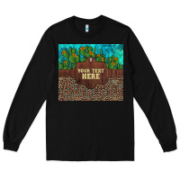 Black preview custom cactus and sunflowers leopard turquoise Long Sleeve Tee - Artiststas