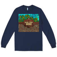 Navy preview custom cactus and sunflowers leopard turquoise Long Sleeve Tee - Artiststas