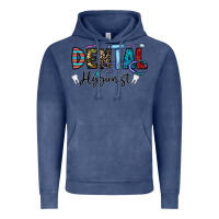 Vintage Denim dental hygienist Vintage Hoodie - CowhideDigitalArt