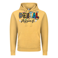 Vintage Mustard dental hygienist Vintage Hoodie - CowhideDigitalArt