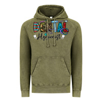 Vintage Olive dental hygienist Vintage Hoodie - CowhideDigitalArt