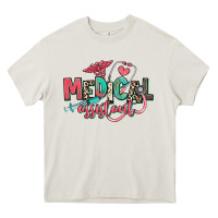 Cream medical assistant Heavy Core Tee - RanaPortraitStore