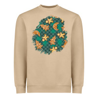 Mushroom christmas gingerbread cookies patch Heavyweight Sweatshirt - BundleAndBundleShop