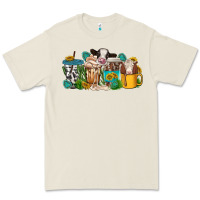 Bone western cow coffee cup Premium Tee - texasbilliewilder