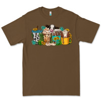 Cacao western cow coffee cup Premium Tee - texasbilliewilder