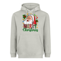 Merry Christmas With Santa Heavyweight Hoodie | Teevron