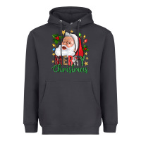 Smoke Merry Christmas With Santa Heavyweight Hoodie - BundleAndBundleShop