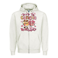 Oatmeal Heather youre the concha to my cafecito mexican pan dulce Zipper Hoodie - MaliasSmallBusiness