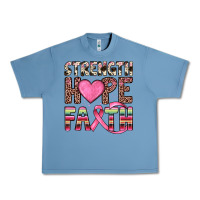 Pebble Blue strength hope faith Urban Heavy Tee - JahusDesignShop