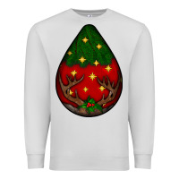 Dove Grey Christmas  teardrop Premium Sweatshirt - BundleAndBundleShop
