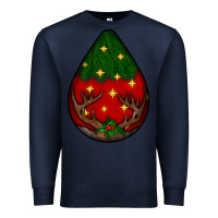 Navy Christmas  teardrop Premium Sweatshirt - BundleAndBundleShop