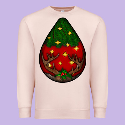 Christmas  Teardrop Premium Sweatshirt Designed By Bundleandbundleshop
