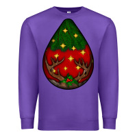Purple Christmas  teardrop Premium Sweatshirt - BundleAndBundleShop