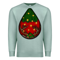 Seafoam Christmas  teardrop Premium Sweatshirt - BundleAndBundleShop