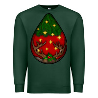 Sports Green Christmas  teardrop Premium Sweatshirt - BundleAndBundleShop