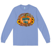 Colony Blue happy fall Long Sleeve Tee - AdoDesignShop