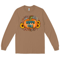 Toasted Coconut happy fall Long Sleeve Tee - AdoDesignShop