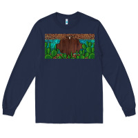 Navy western cactus leopard and turquoise custom nametext license plate Long Sleeve Tee - Artiststas