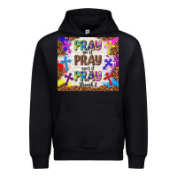 Black pray on it pray over it pray through it Urban Hoodie - TumblerDesignByShophia