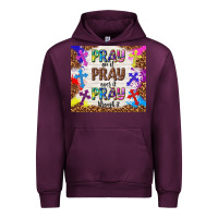 Mauve Wine pray on it pray over it pray through it Urban Hoodie - TumblerDesignByShophia