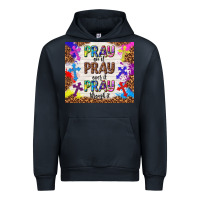 Navy pray on it pray over it pray through it Urban Hoodie - TumblerDesignByShophia