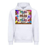 White pray on it pray over it pray through it Urban Hoodie - TumblerDesignByShophia