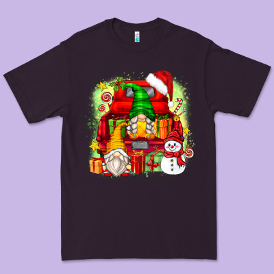 Christmas Gnome Truck Premium Tee Designed By Zillion Design Studio