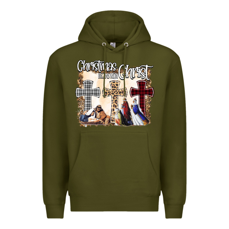 Christmas Begins With Christ Premium Hoodie by Bettercallsaul | Teevron