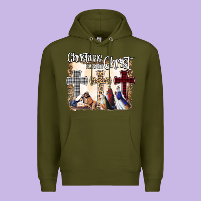 Christmas Begins With Christ Premium Hoodie Designed By Bettercallsaul