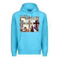 Ocean Blue Christmas Begins With Christ Premium Hoodie - Bettercallsaul