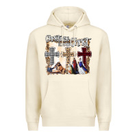 Sandshell Christmas Begins With Christ Premium Hoodie - Bettercallsaul