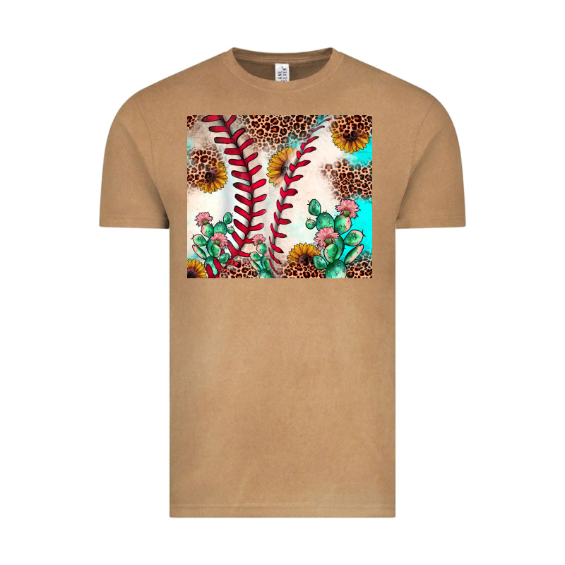 Baseball Leopard Turquoise Cactus Sunflower Vintage Tee by JahusDesignShop | Teevron