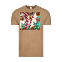 Vintage Coffee baseball leopard turquoise cactus sunflower Vintage Tee - JahusDesignShop