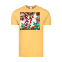 Vintage Mustard baseball leopard turquoise cactus sunflower Vintage Tee - JahusDesignShop