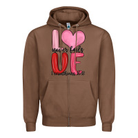 Chestnut love never fails valentine s day Zipper Hoodie - MaliasSmallBusiness