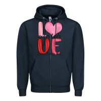 Navy love never fails valentine s day Zipper Hoodie - MaliasSmallBusiness