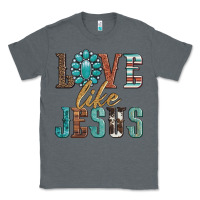 Charcoal Heather love like jesus Classic Tee - Artiststas