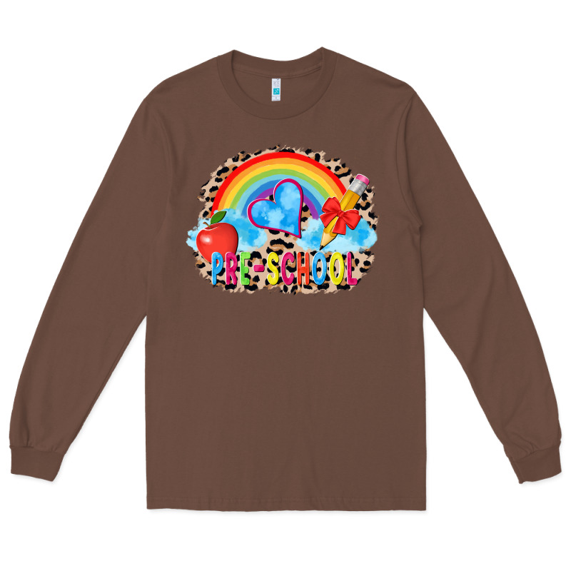 Back To School Pre School 3200x2400 Long Sleeve Tee by AdoDesignShop | Teevron