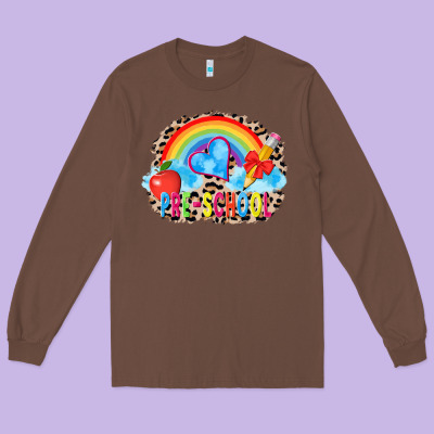 Back To School Pre School 3200x2400 Long Sleeve Tee Designed By Adodesignshop