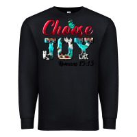 Black Choose Joy Premium Sweatshirt - BundleAndBundleShop