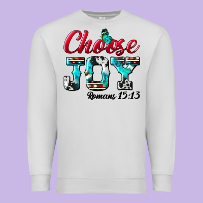 Choose Joy Premium Sweatshirt Designed By Bundleandbundleshop