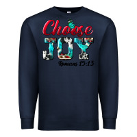 Navy Choose Joy Premium Sweatshirt - BundleAndBundleShop